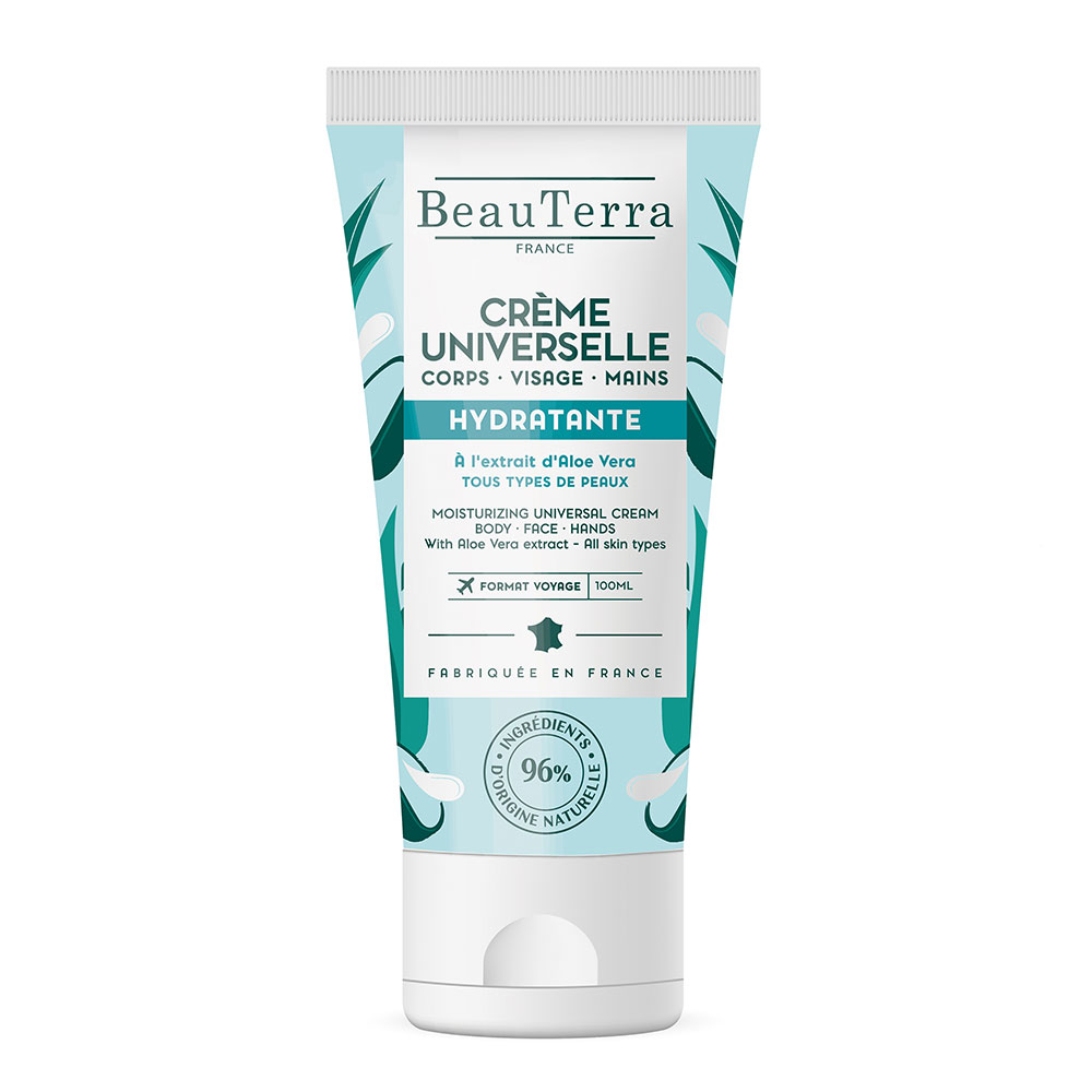Beauterra Crème Universelle Hydratante Aloe Vera 100ml