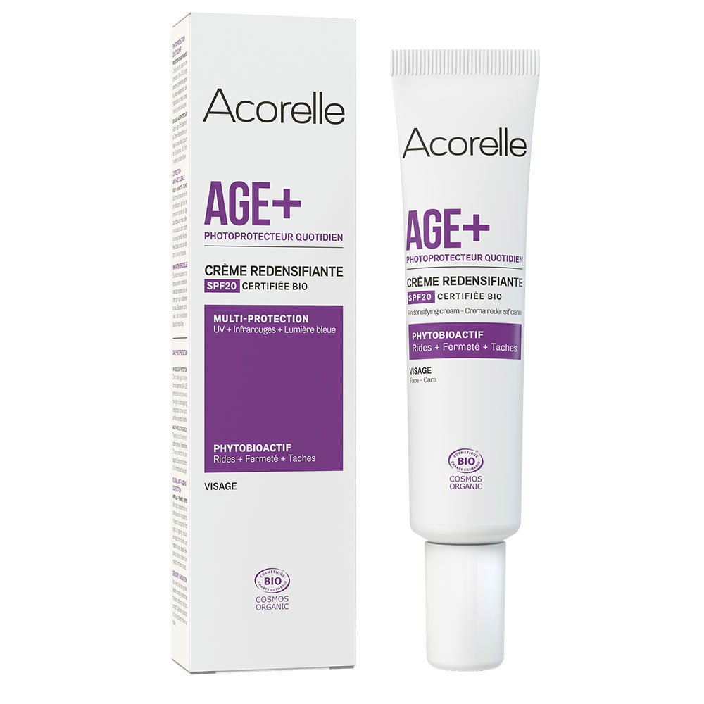 Acorelle Crème Redensifiante Visage Age+ SPF20 Bio Certifié 40ml