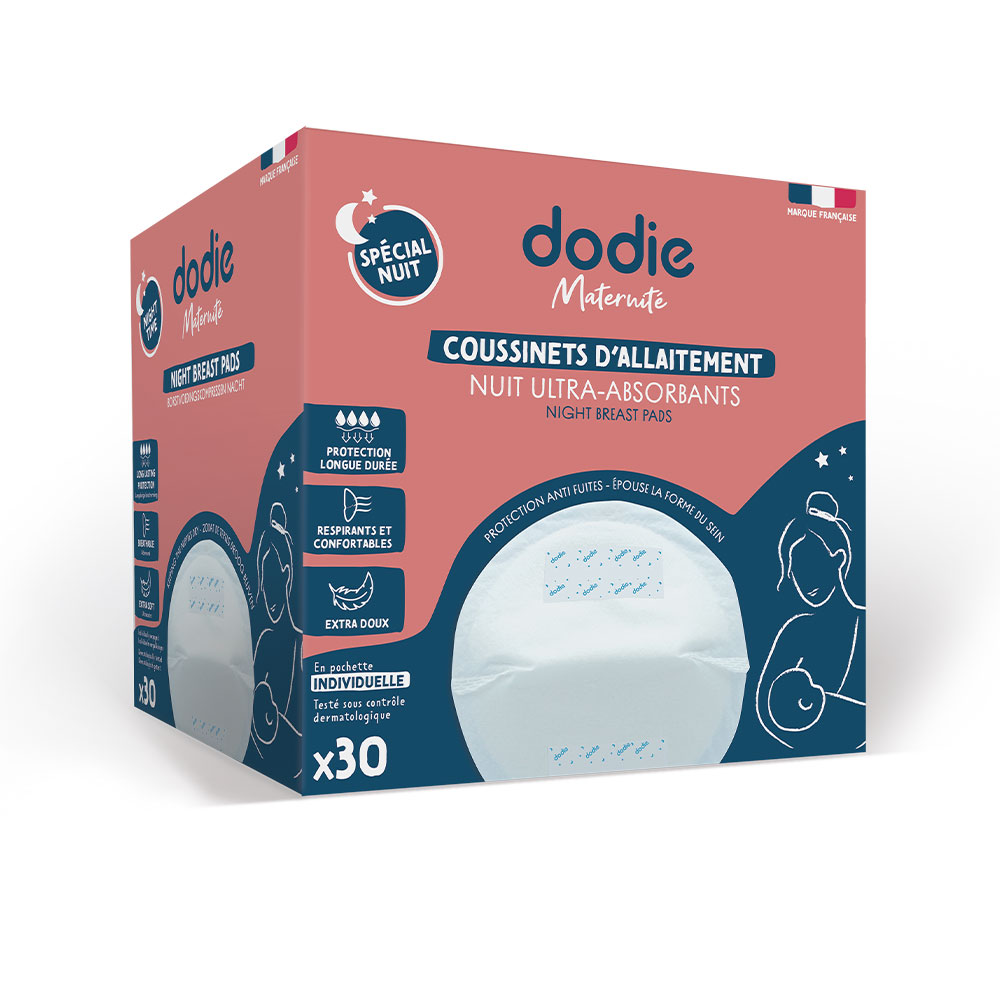 DODIE COUSSINETS D'ALLAITEMENT NUIT INDIVIDUELS X30