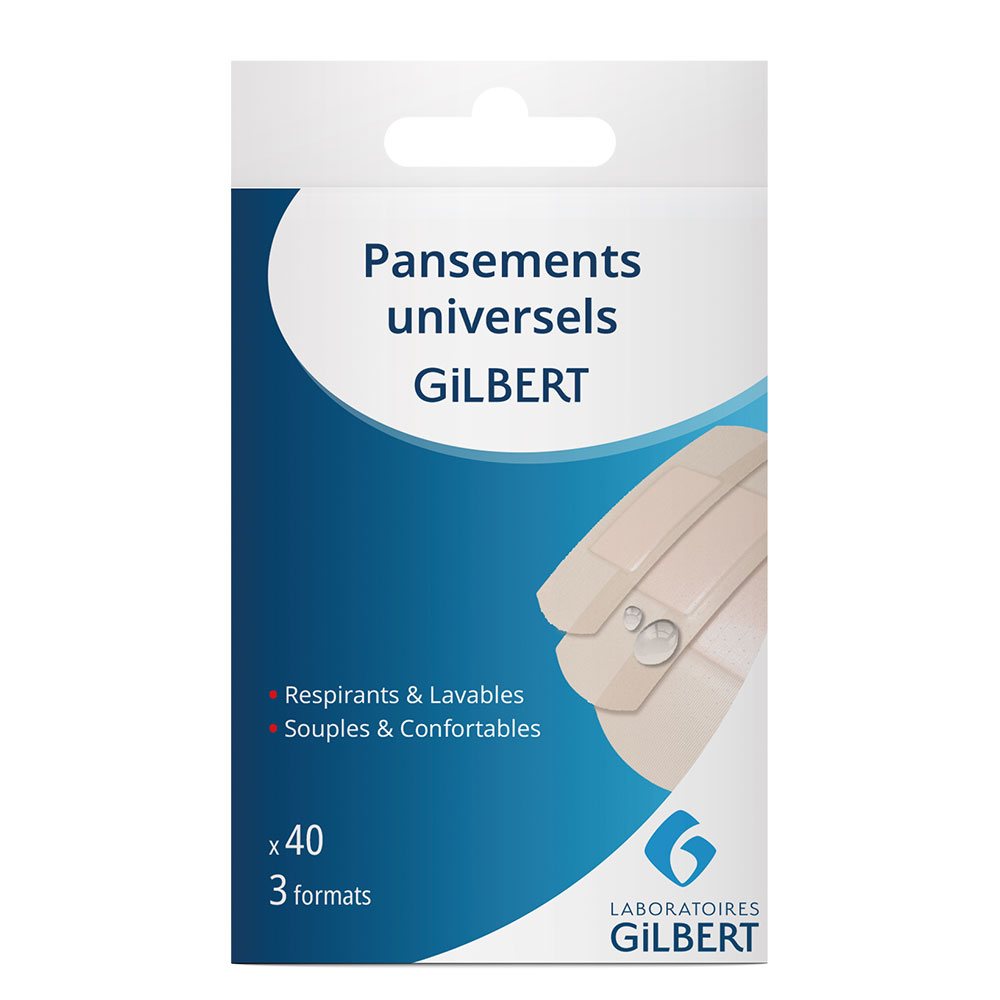 Gilbert Pansements Universels 3 Formats x40