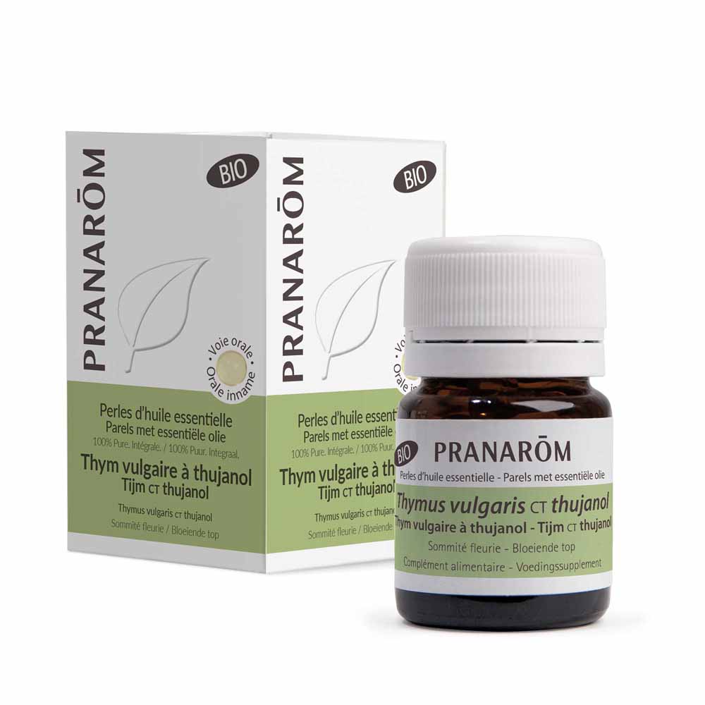 Pranarôm Les Huiles Essentielles Thym à Thujanol Bio 60 Perles