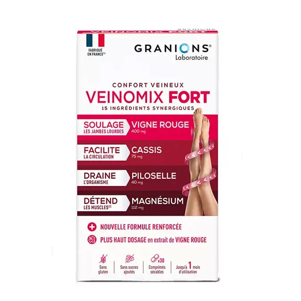 Granions Veinomix Fort Confort veineux 30 gélules