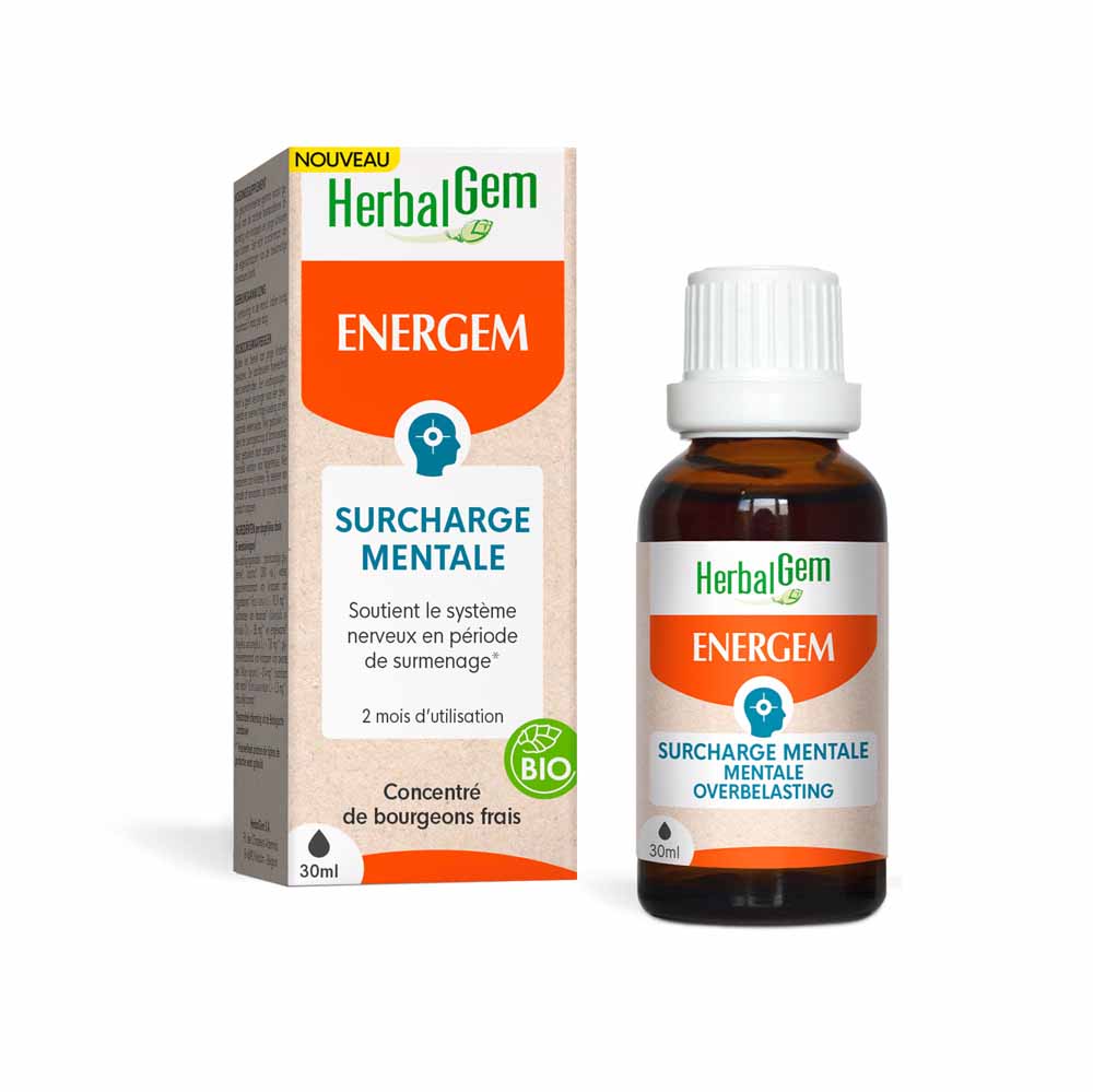 Herbalgem Complexes De Gemmotherapie Energem Surcharge Mentale Bio 30ml