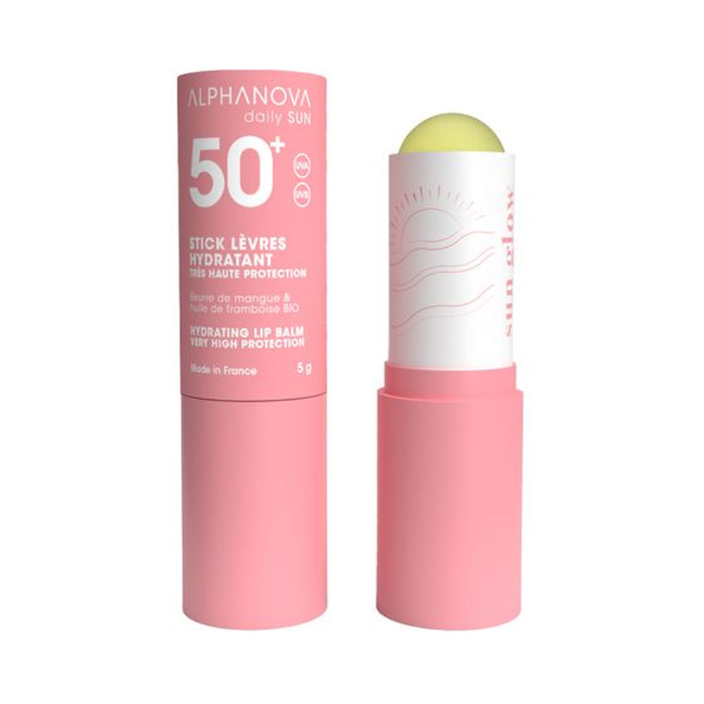 Alphanova Daily Sun Stick Lèvres Hydratant Très Haute Protection SPF50 5g