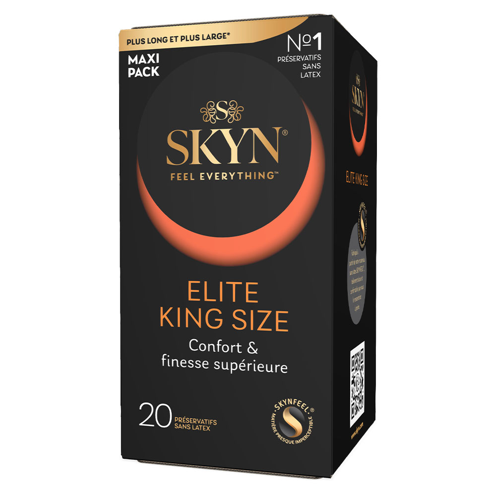 Skyn Elite Préservatifs Sans Latex Confort et Finesse Supérieure 20 unités