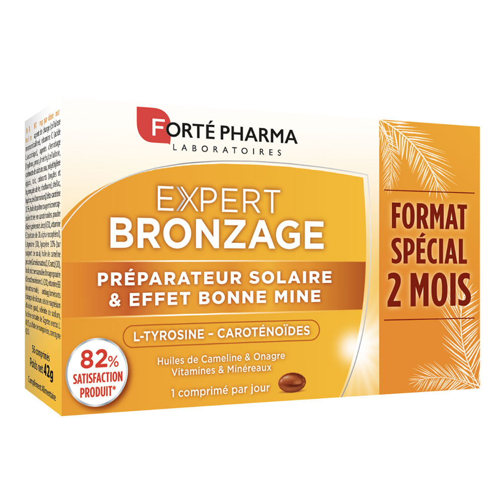 Forté Pharma Expert Solaire Expert Bronzage Programme Préparateur solaire 56 comprimés