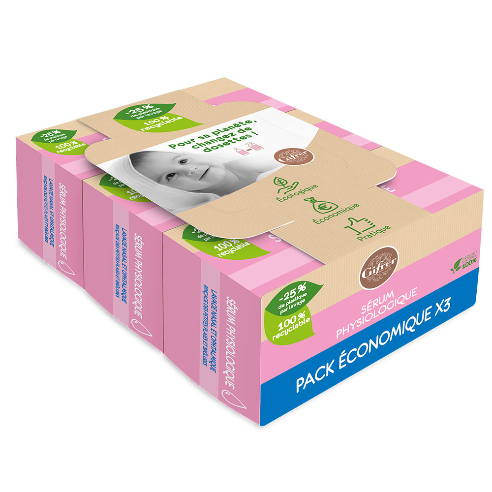 Gifrer Physiologica Serum Physiologique Bebe Physiologica 3 Boites de 24x10ml