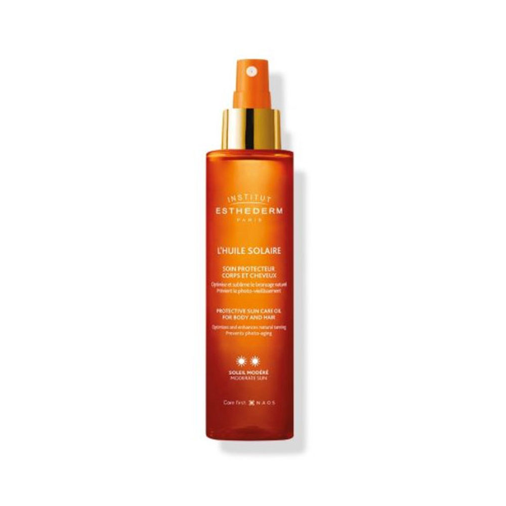 Institut Esthederm Adaptasun Huile Solaire Hydra-Protectrice Modérée Corps et Cheveux 150ml