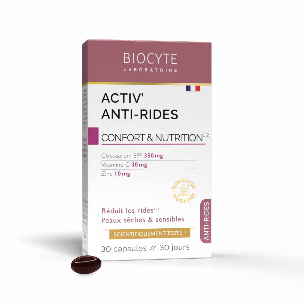 Biocyte Anti-rides Activ'Anti-rides Peaux sèches et sensibles 30 Capsules