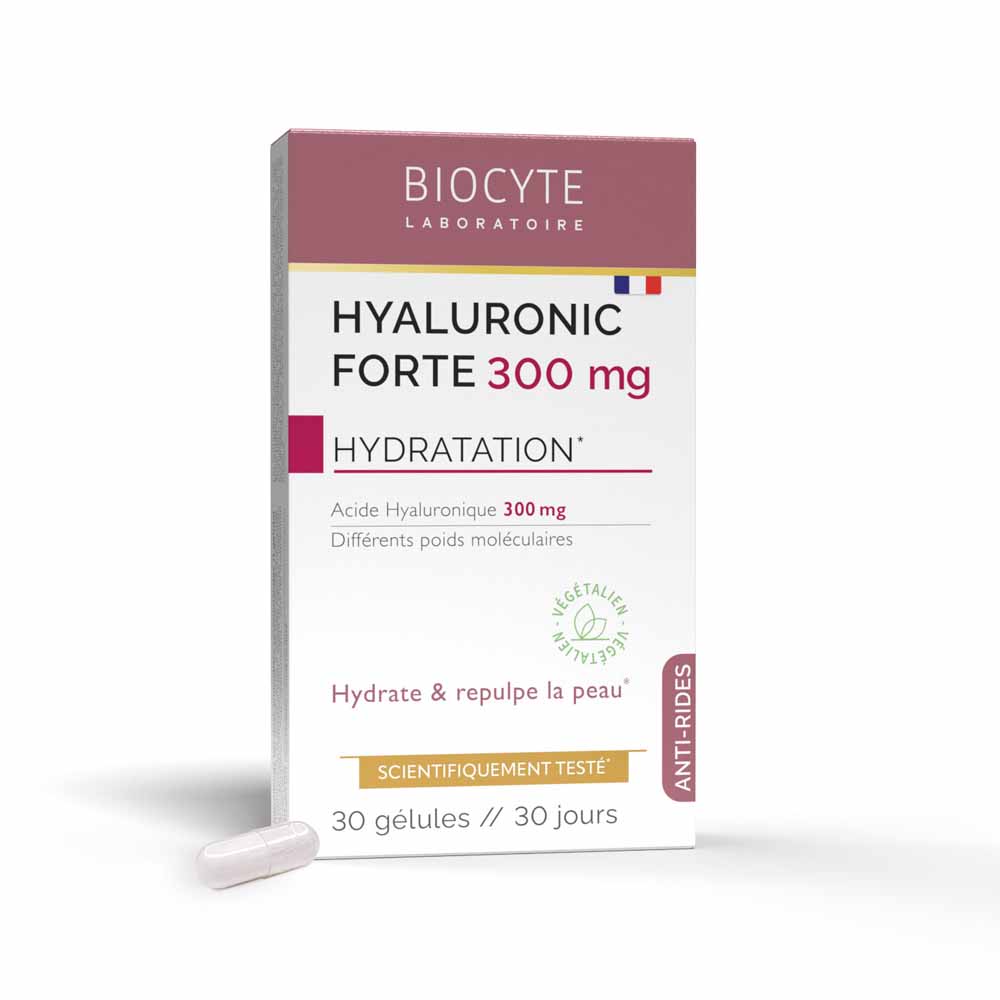 Biocyte Anti-rides Hyaluronic forte 300mg Hydratation 30 Gélules