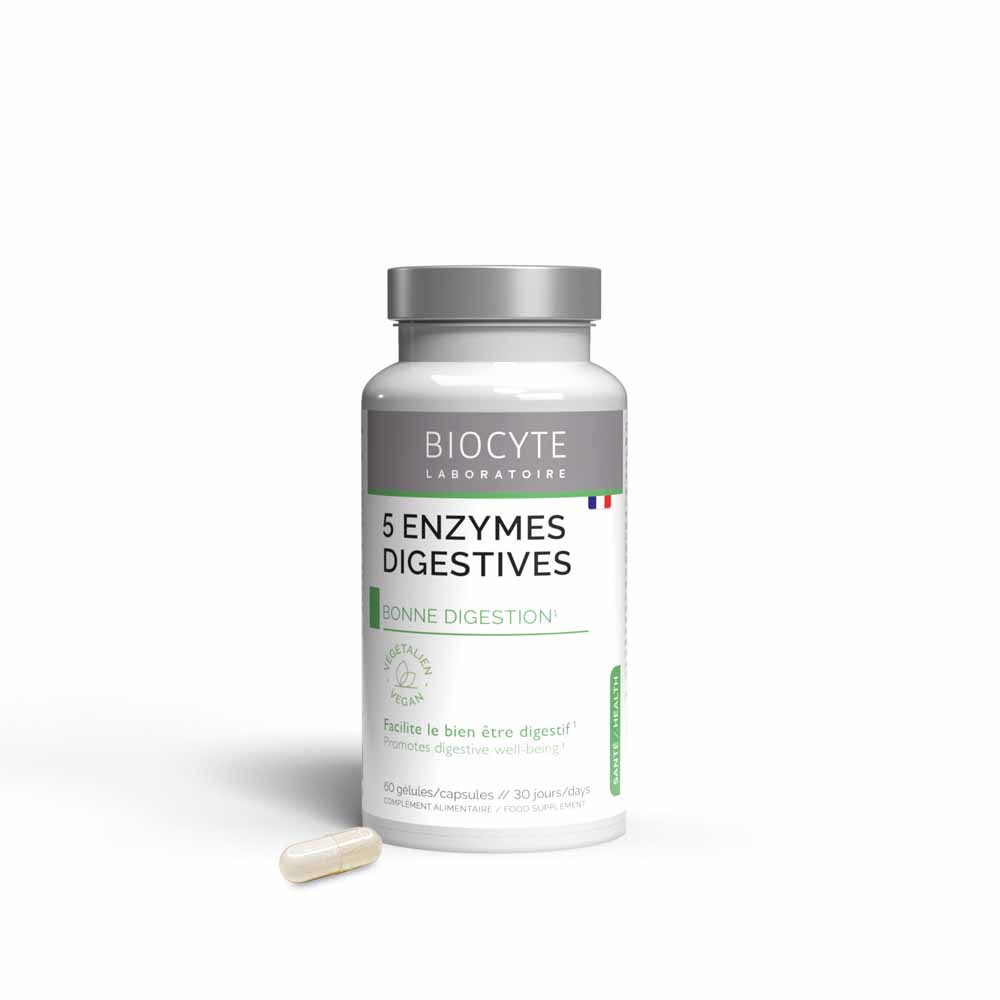 Biocyte Santé 5 Enzymes Digestives 60 Gélules