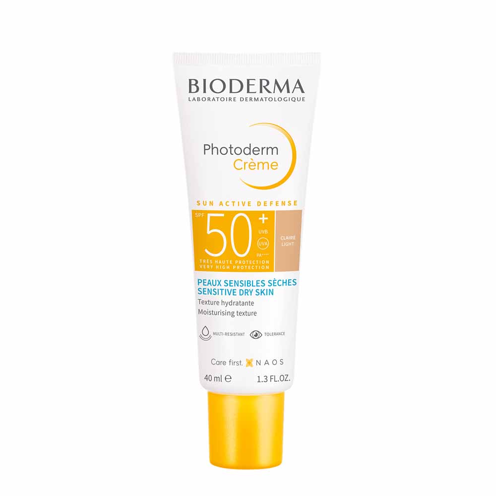 Bioderma Photoderm Crème teintée claire SPF50+ Peaux sensibles sèches 40ml