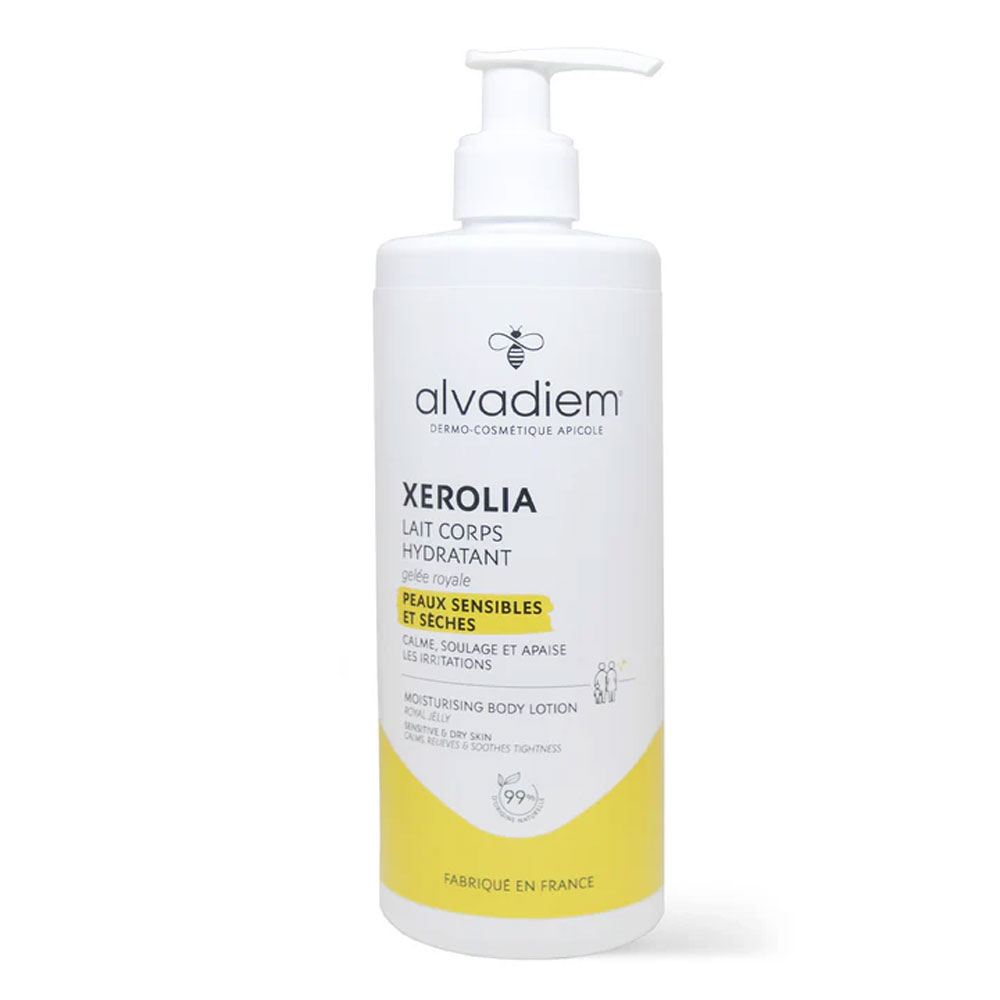Alvadiem Xerolia Lait Corps Hydratant Gelée Royale Bio 400ml