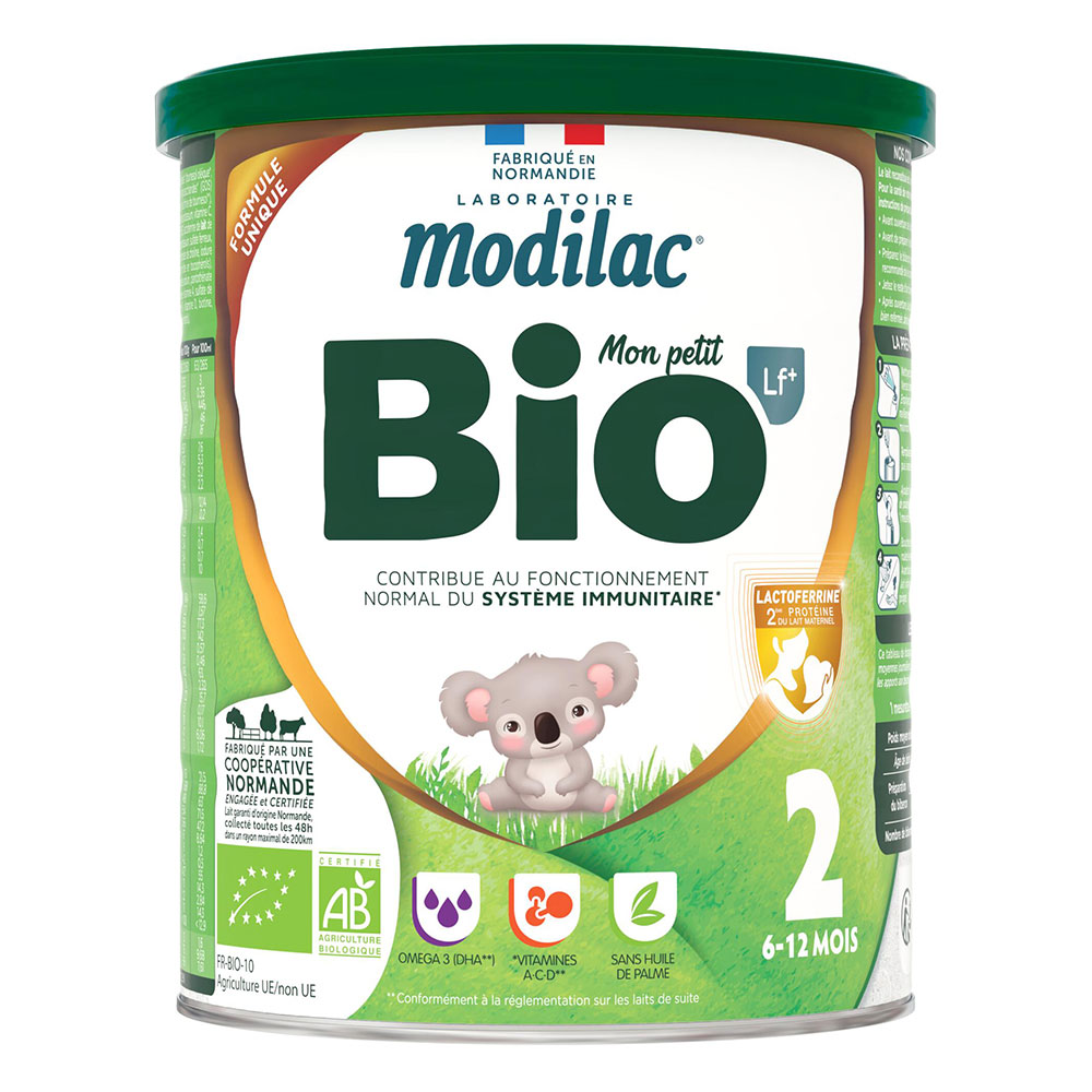 Modilac Bio Lait 2 En Poudre 6 Mois à 1 An 800g
