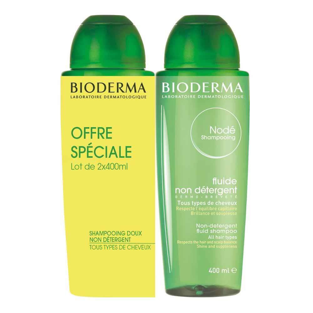 Shampooing doux 2x400ml Node Cuir chevelu sensible Bioderma