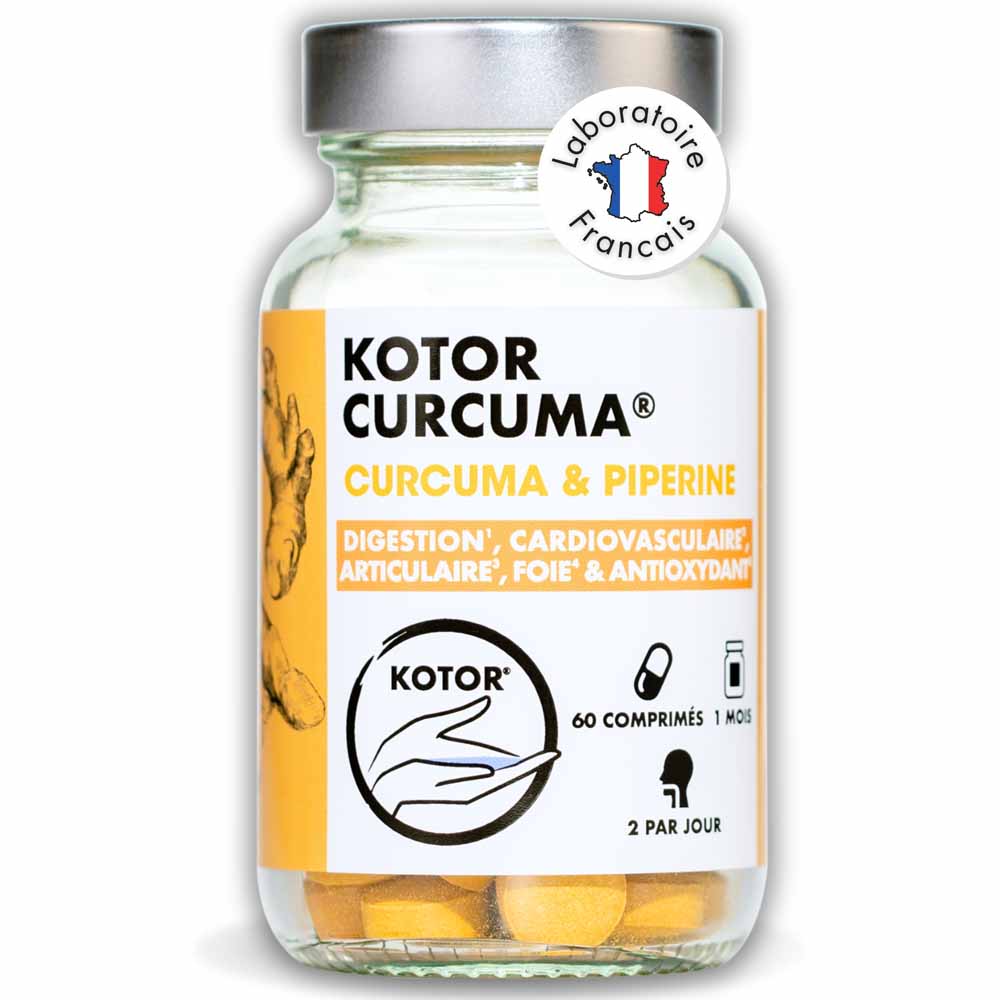 Kotor Pharma Curcuma + Piperine Digestion 60 Comprimés