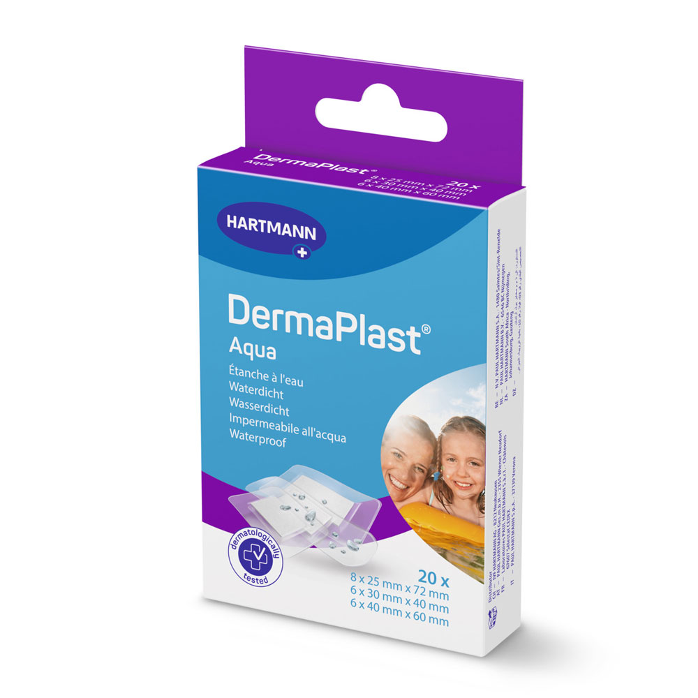 Hartmann Dermaplast Aqua Pansements Imperméables 3 Tailles X20
