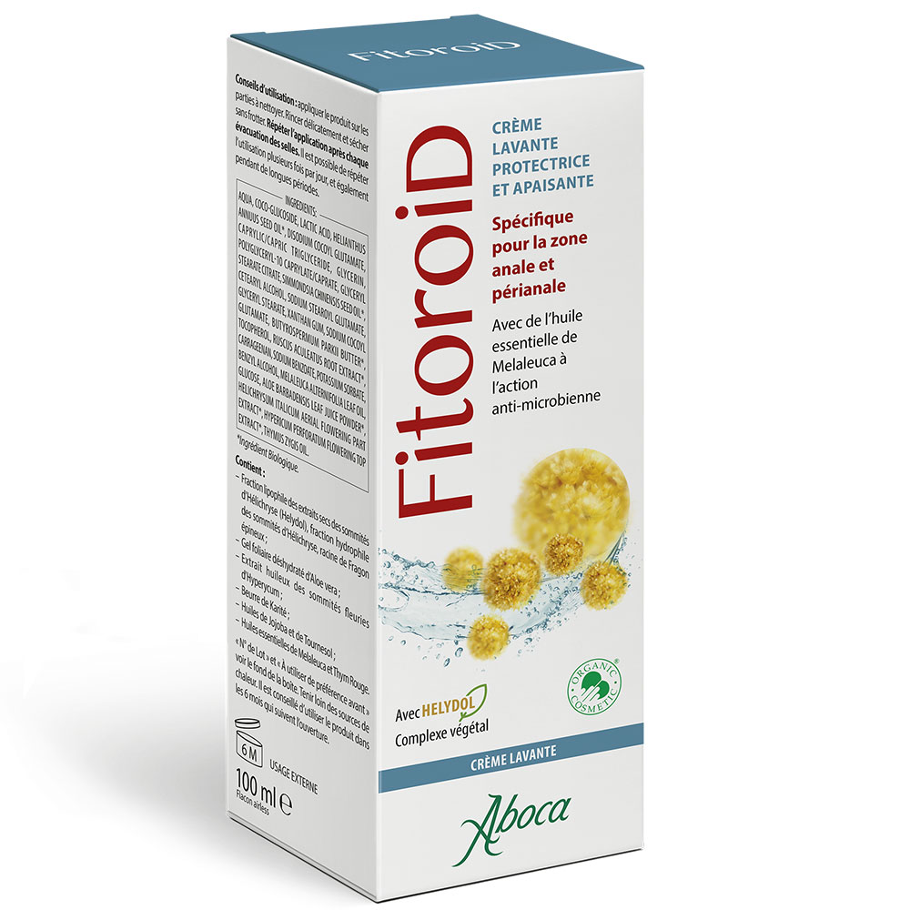 Aboca Gastro-intestinale Fitoroid Crème Lavante Protectrice Et Apaisante Troubles Hémorroidaires 100ml