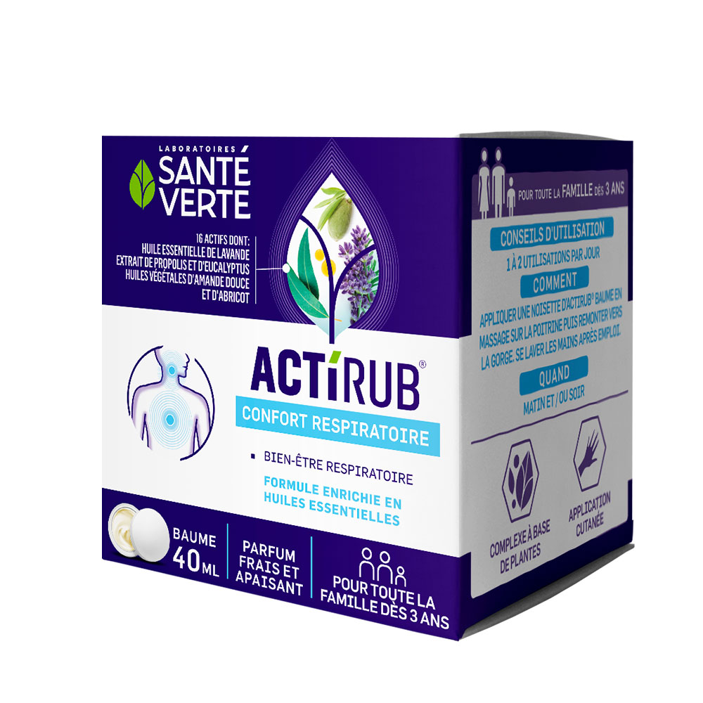 Sante Verte ActiRub Baume Pectoral Enfant Dès 3 Ans 40ml