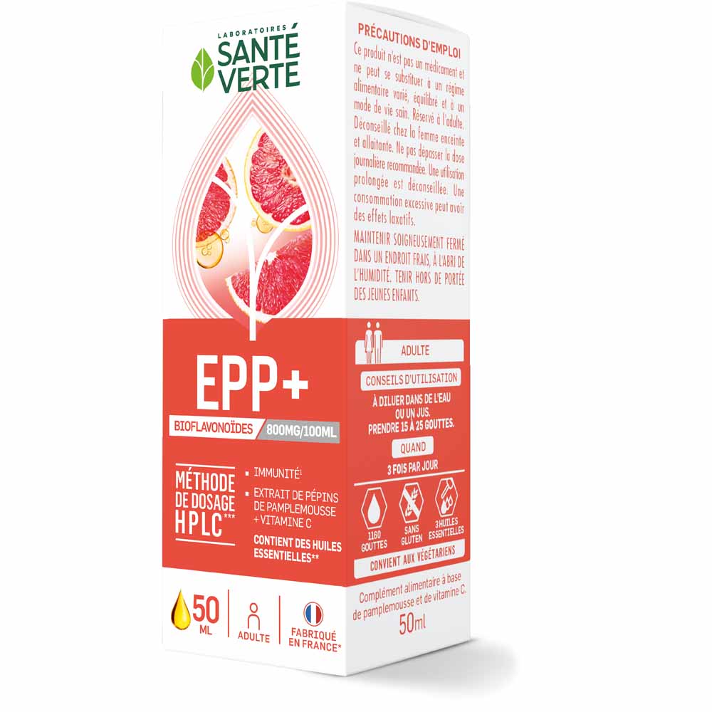 Epp 800+ Extrait De Pepins De Pamplemousse 50 ml Sante Verte