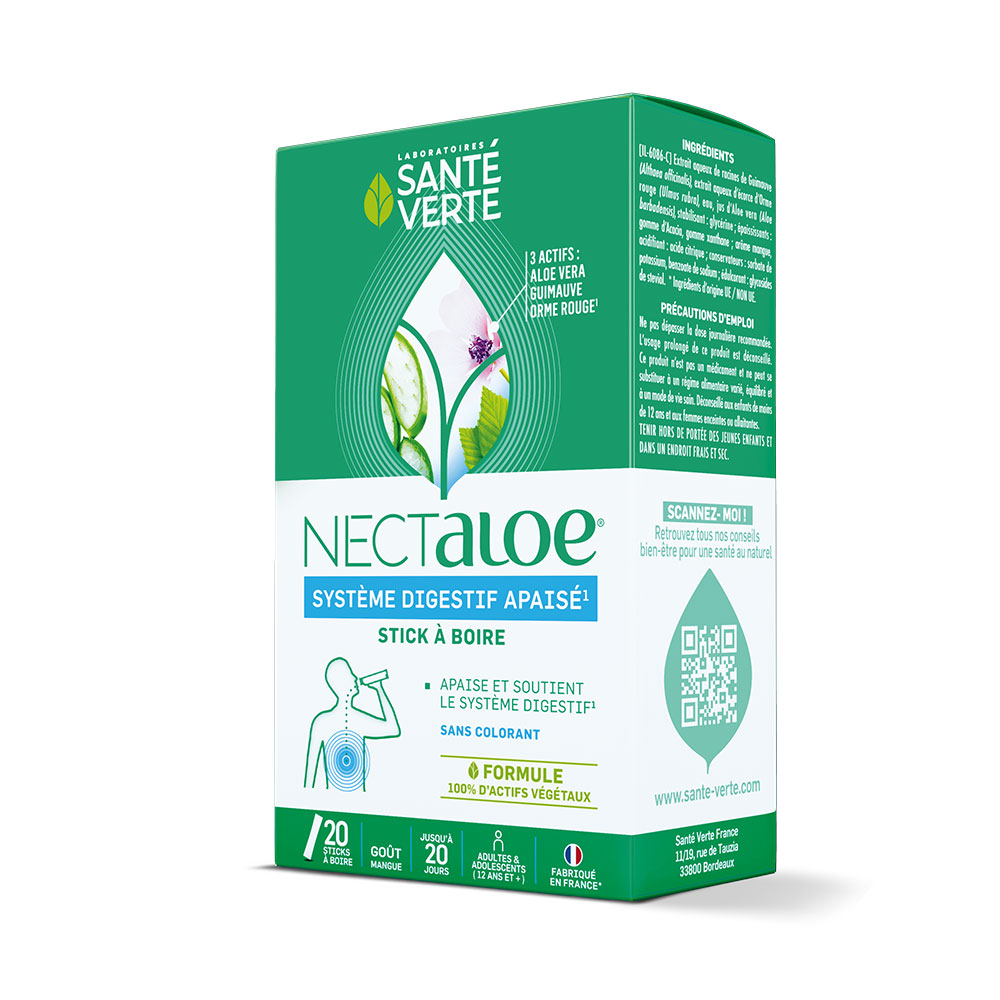 STICKS X20 NECTALOE SANTE VERTE