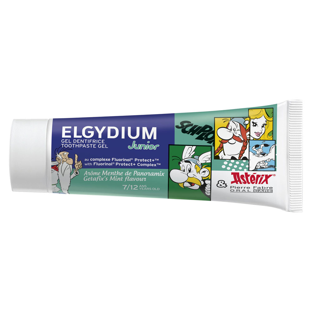 Elgydium Junior Astérix Arôme Menthe douce 7/12 ans 50ml