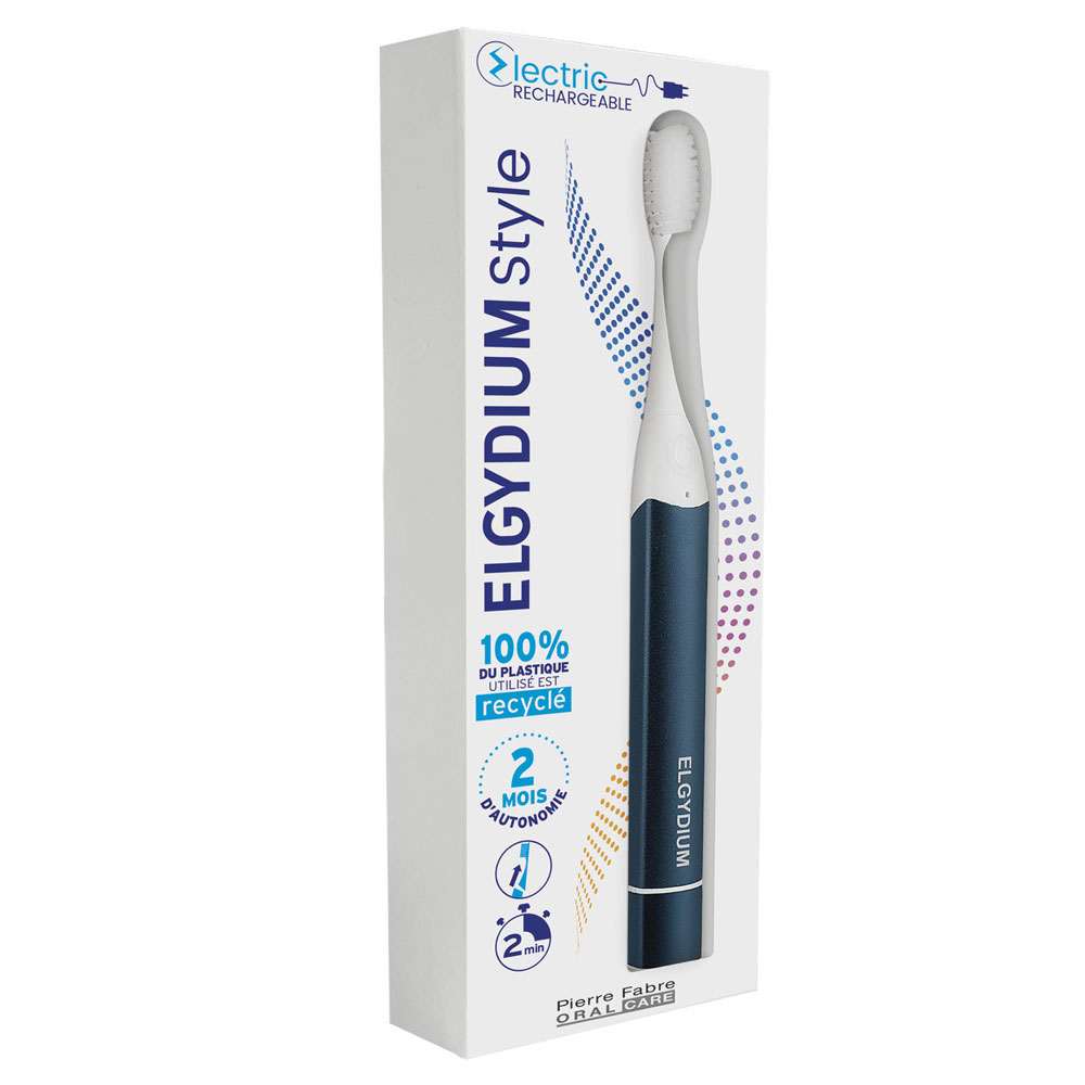 Elgydium Brosse à dents Style Electrique Dark Denim