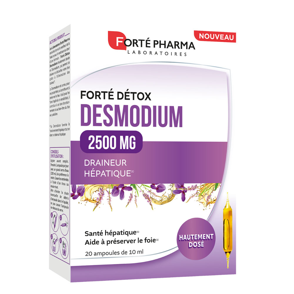 Forté Pharma Forté Détox Desmodium Foie 2500MG 20 ampoules