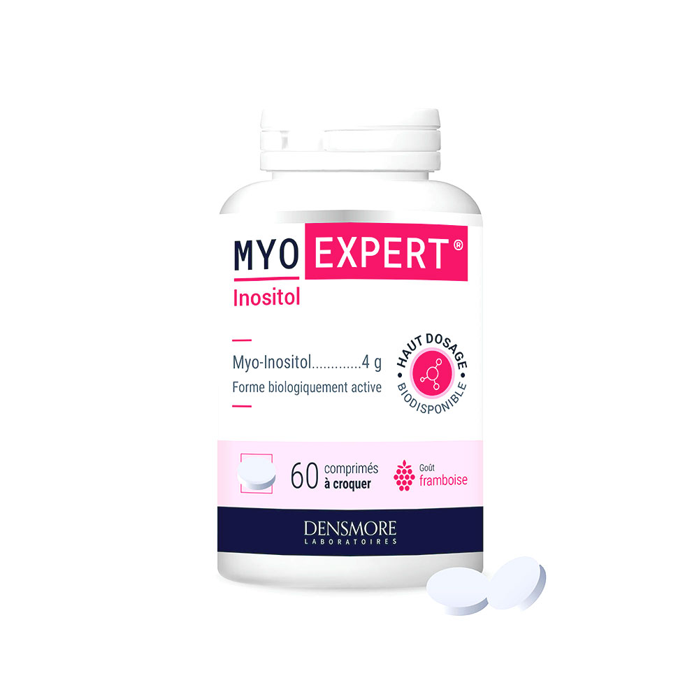 Densmore Gynecologie Myo Expert Inositol Goût Framboise 60 Comprimés à Croquer