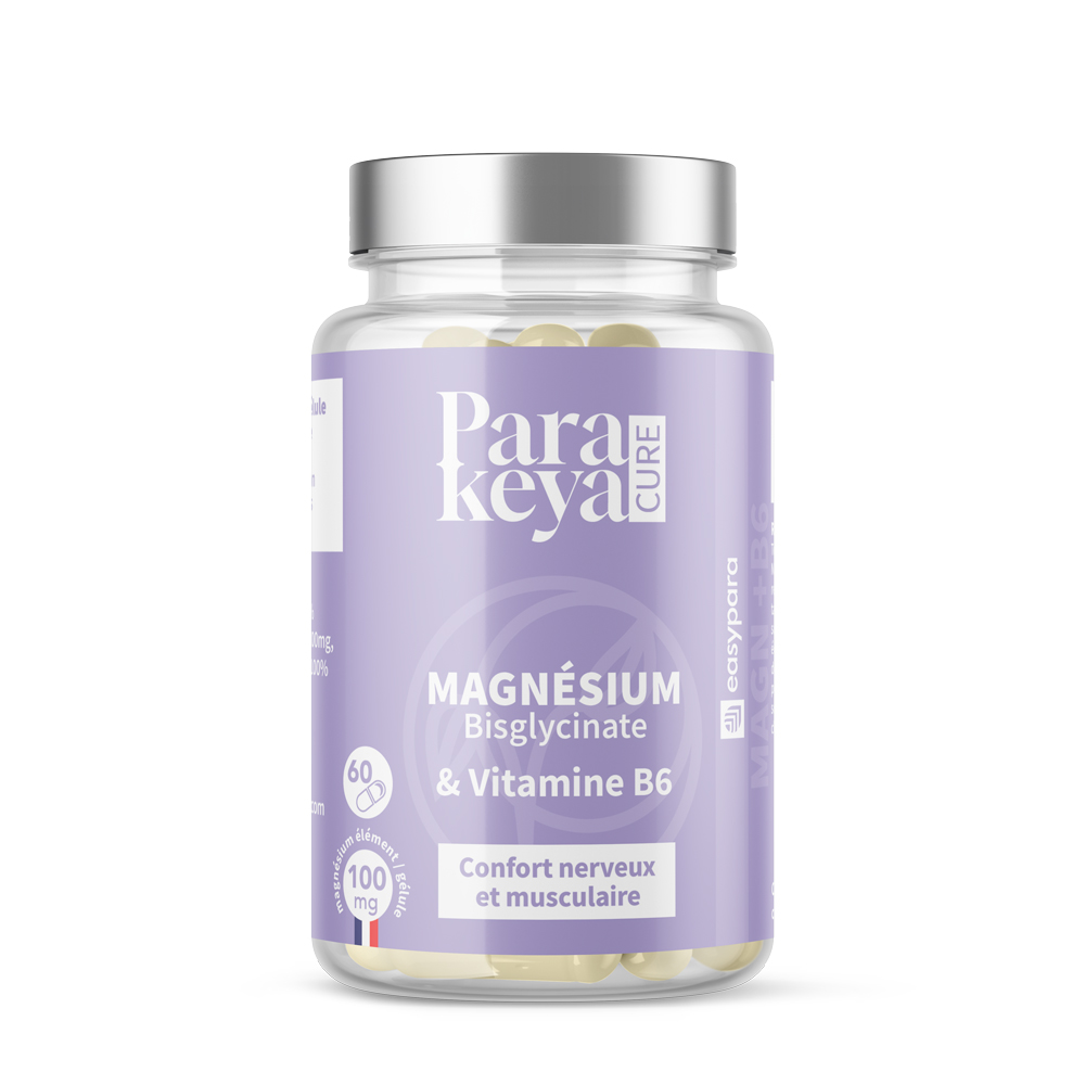 Parakeya par Easypara Confort Nerveux & Musculaire Magnésium bisglycinate & vitamine B6