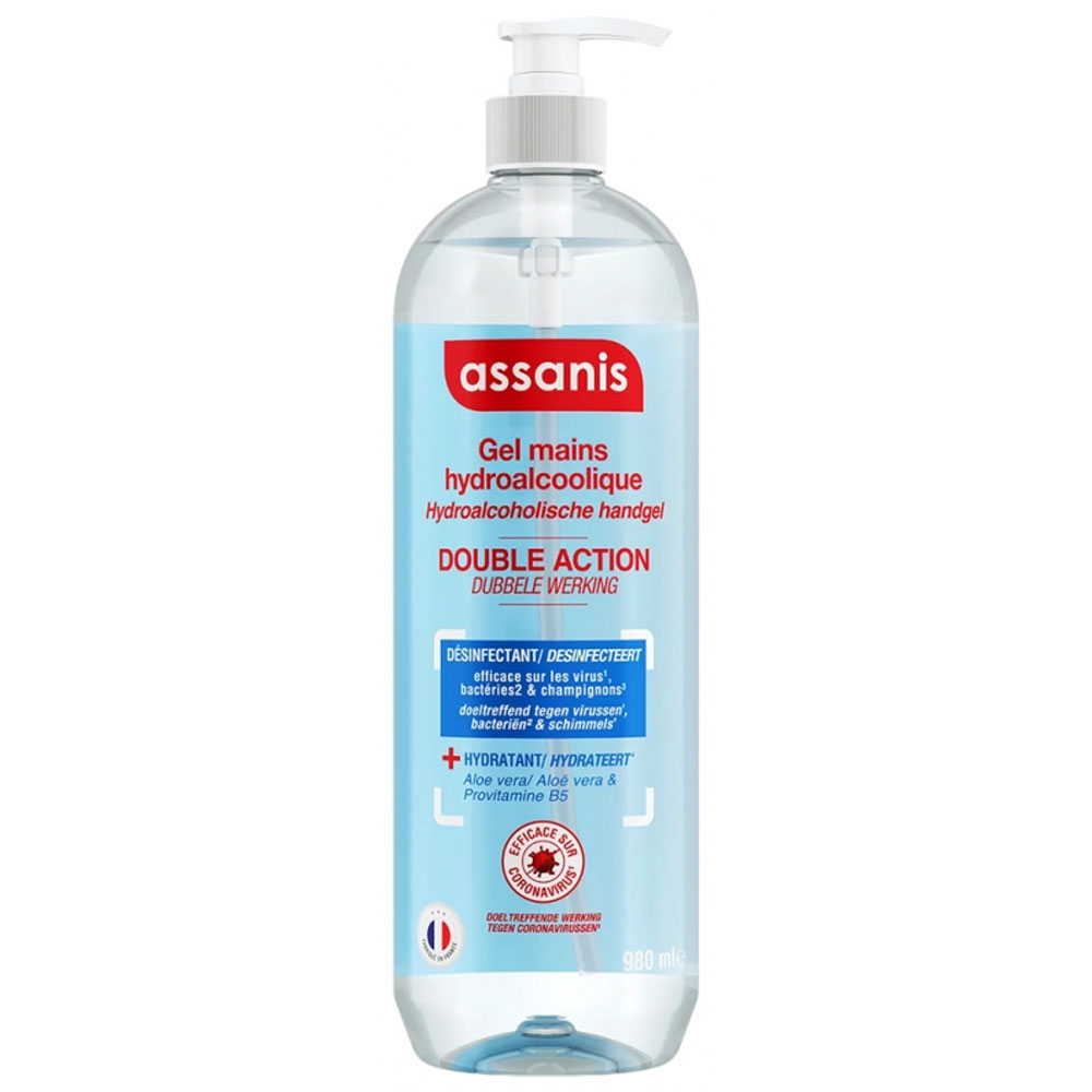 Gel Hydroalcoolique sans rinçage 980ml Family Assanis