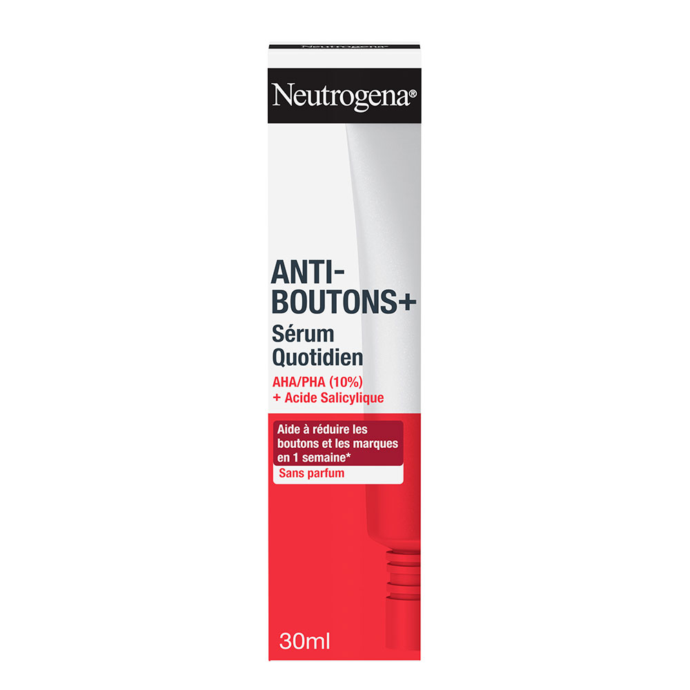 Neutrogena Anti-Bouton + Sérum Quotidien AHA/PHA et Acide Salicylique 30ml