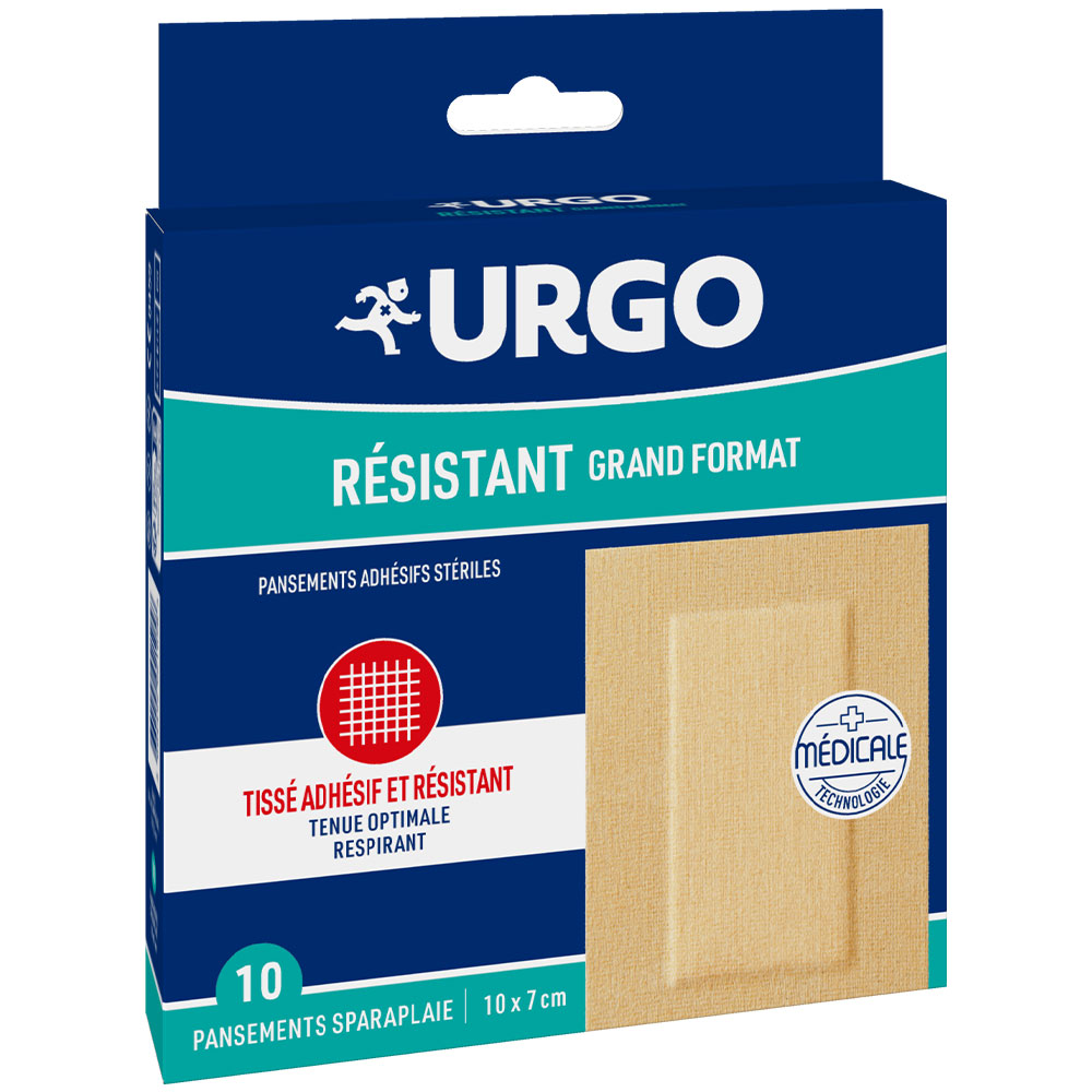 Urgo Pansement Résistant Grand Format 10x7cm x10