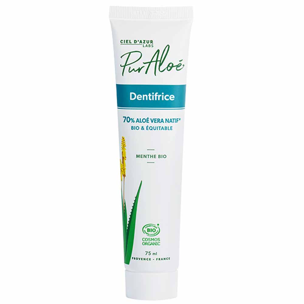 Pur Aloé Dentifrice A L'aloe Vera 70% Bio 75ml