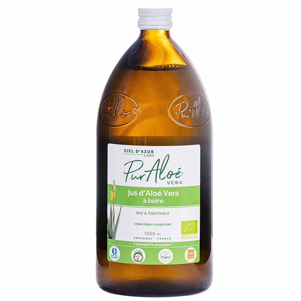 Jus D'aloe Vera A Boire Bio - 1000ml Pur Aloé