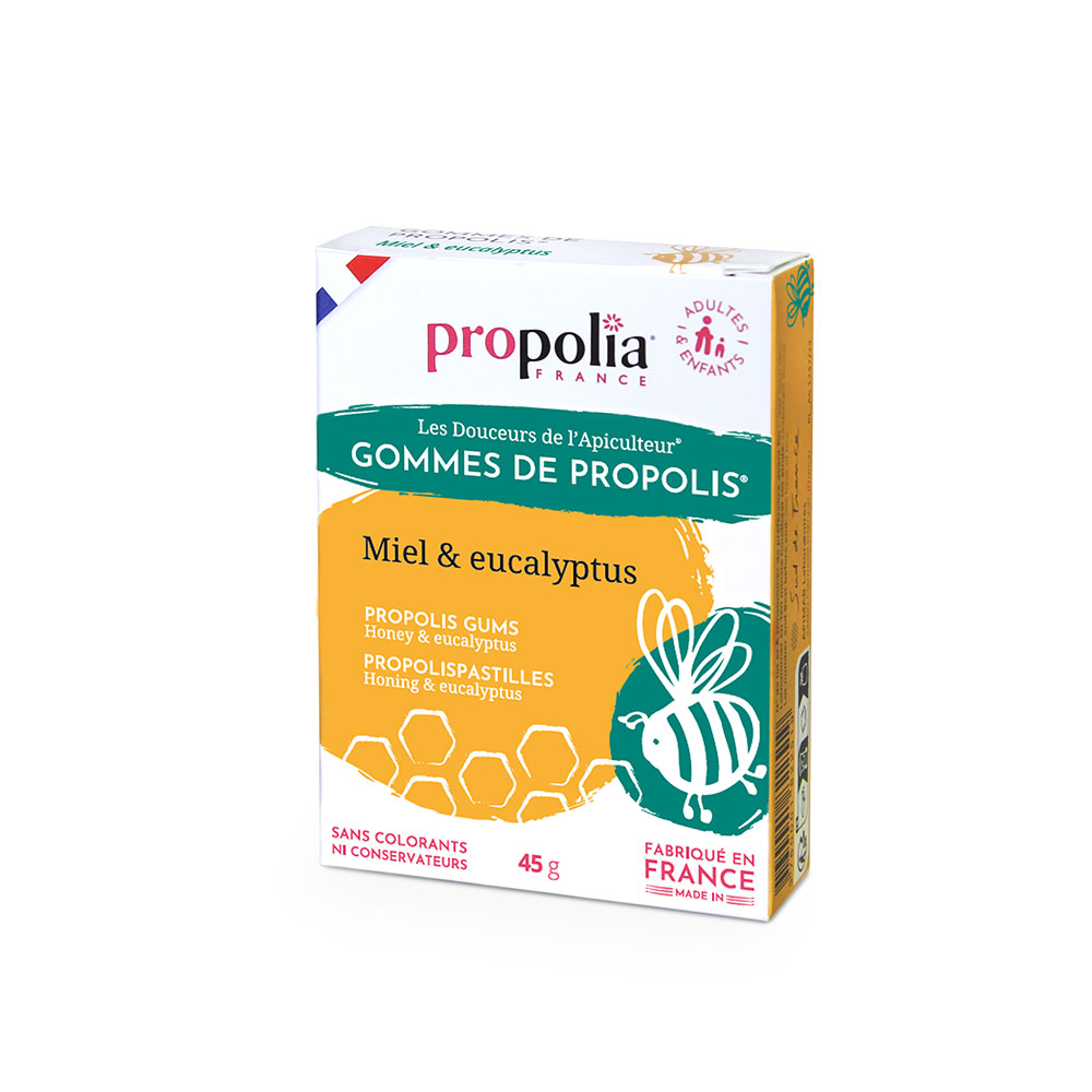 Propolia Gommes De Propolis Miel Et Eucalyptus 45g
