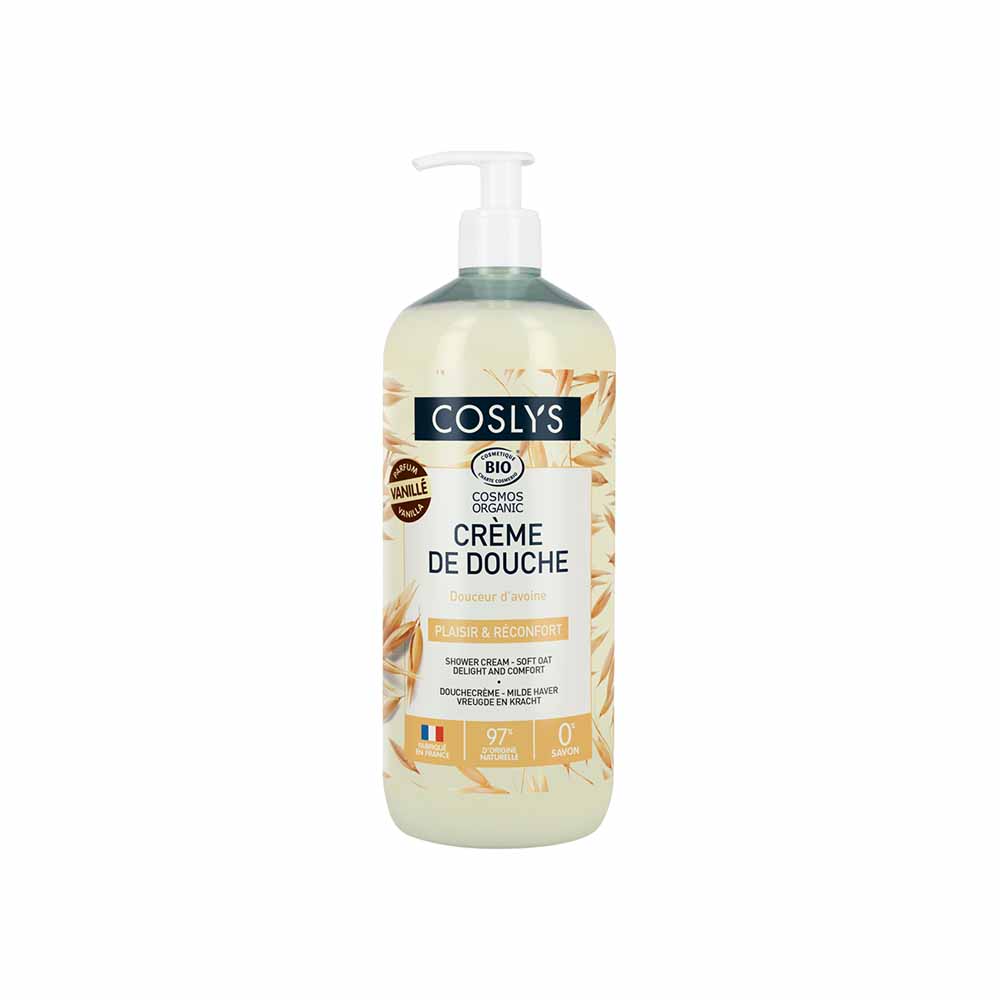 Coslys Creme de douche douceur d'avoine bio 1L