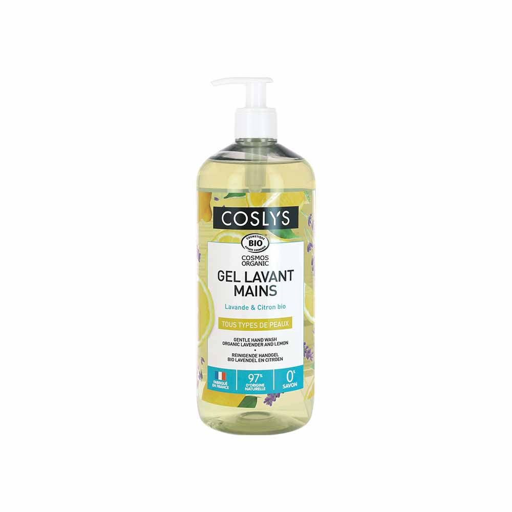 Coslys Gel lavant mains bio Lavande et citron 1L