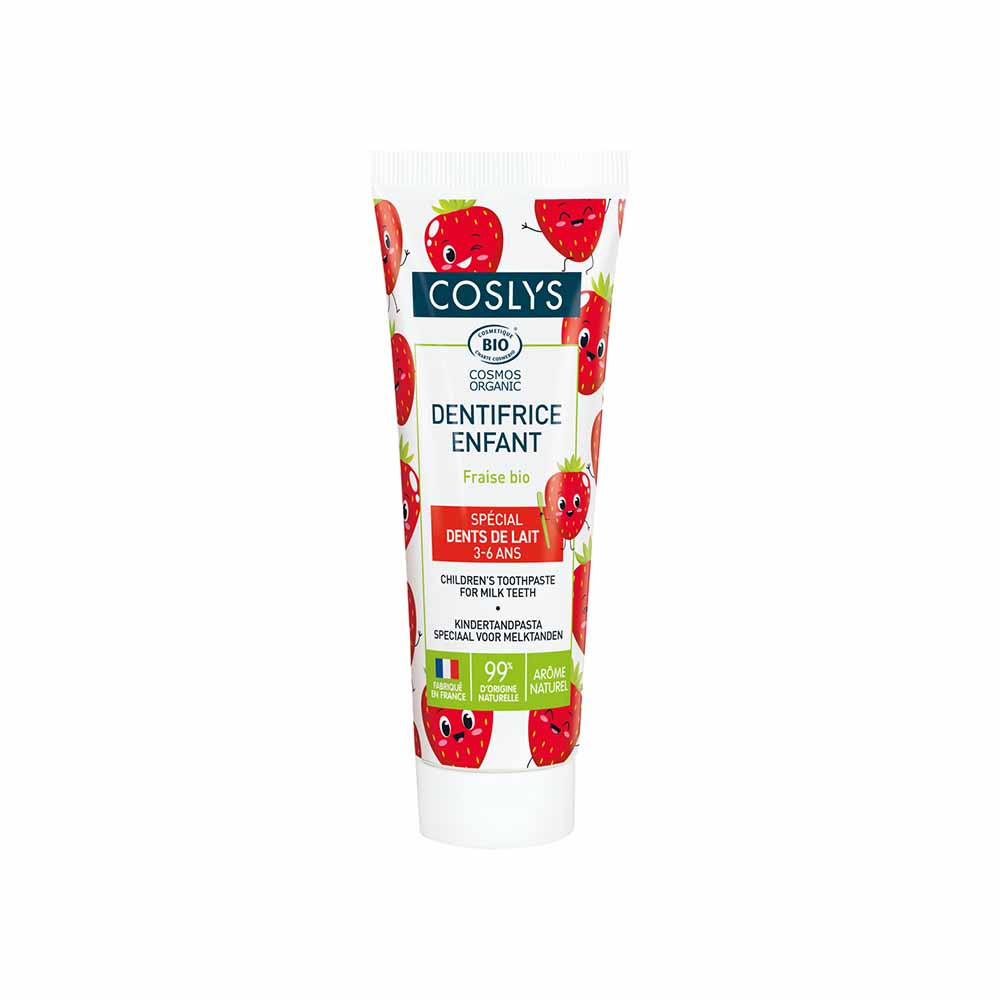 Coslys Dentifrice junior enfant fraise bio 50ml