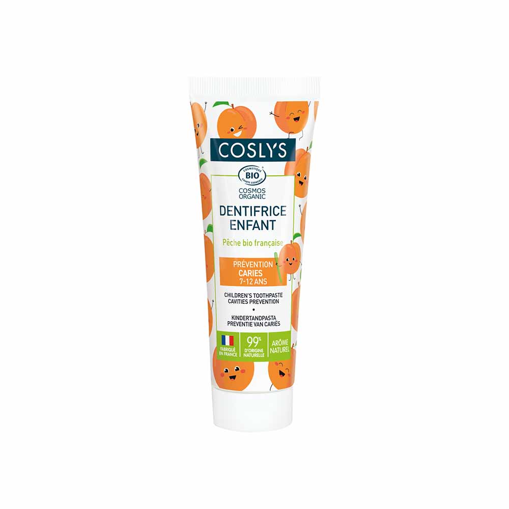 Coslys Dentifrice enfant Parfum pêche 50 ml