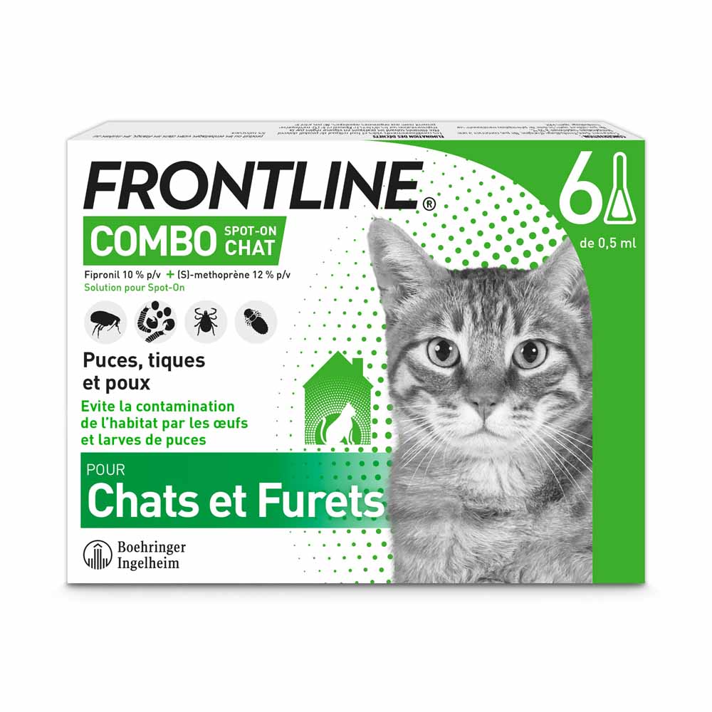 Frontline Combo Spot-on Chat Et Furet 6 Pipettes De 0.5ml