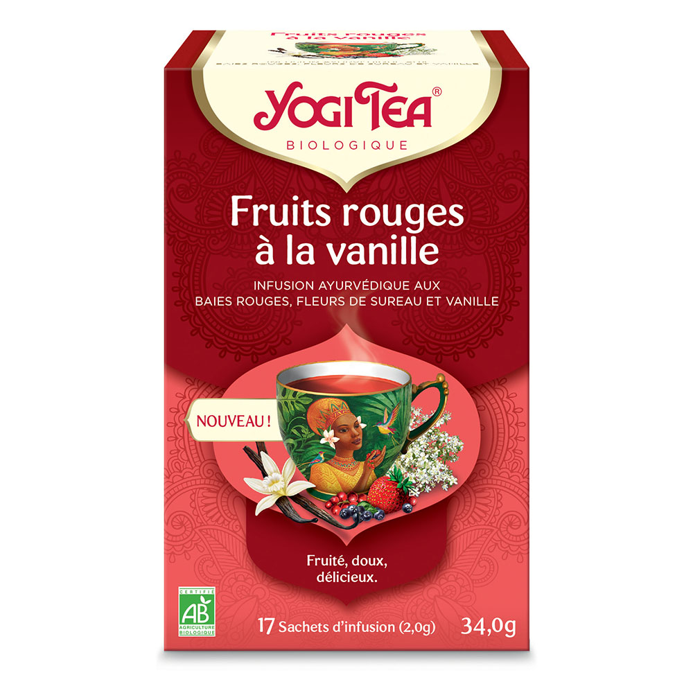 Yogi Tea Fruits Rouges a la Vanille 17 sachets
