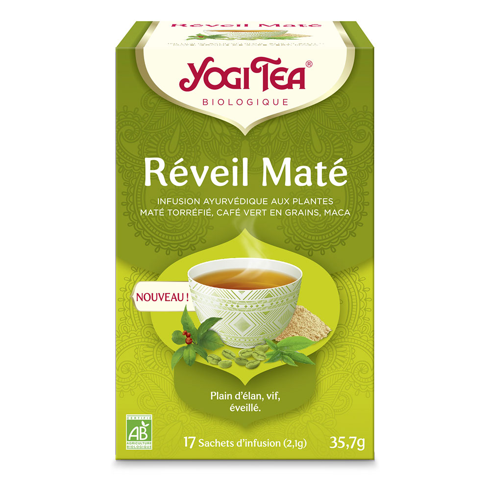 Yogi Tea Réveil Maté 17 sachets