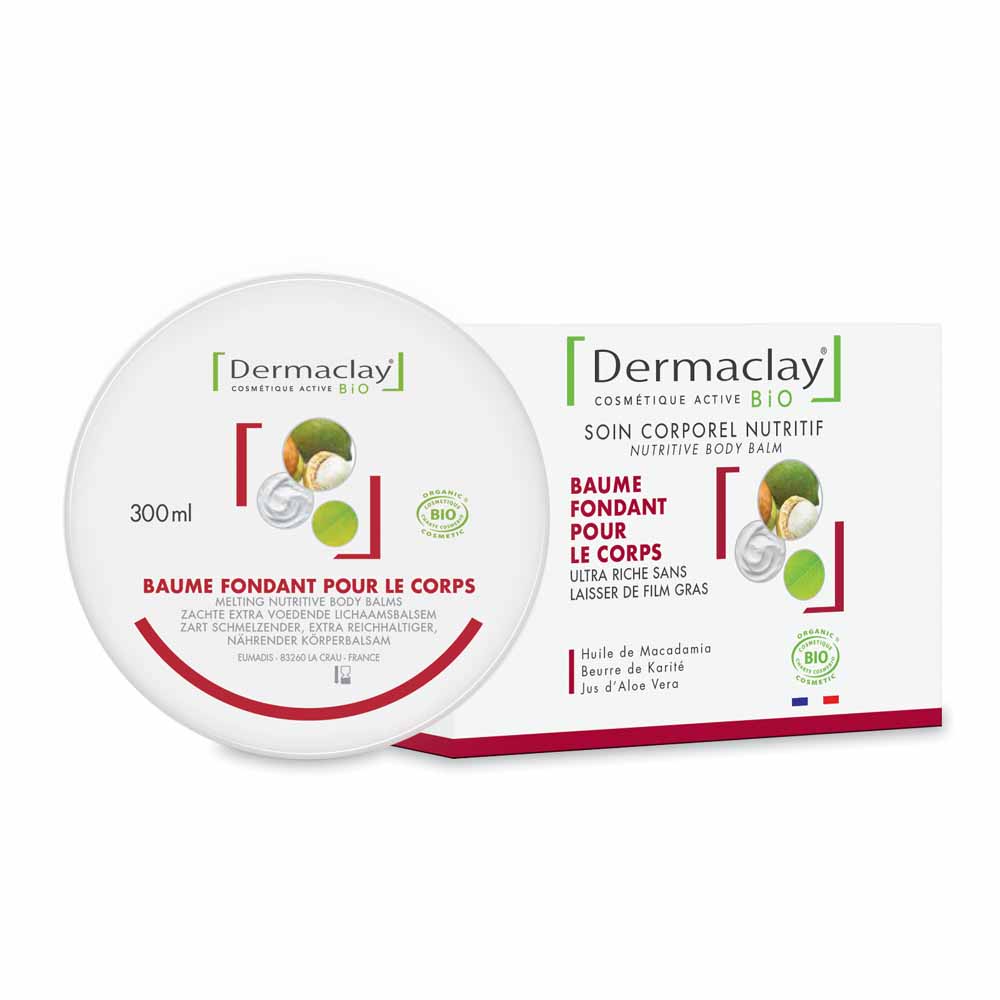 Dermaclay Baume Corps Fondant Karite Bio 300ml
