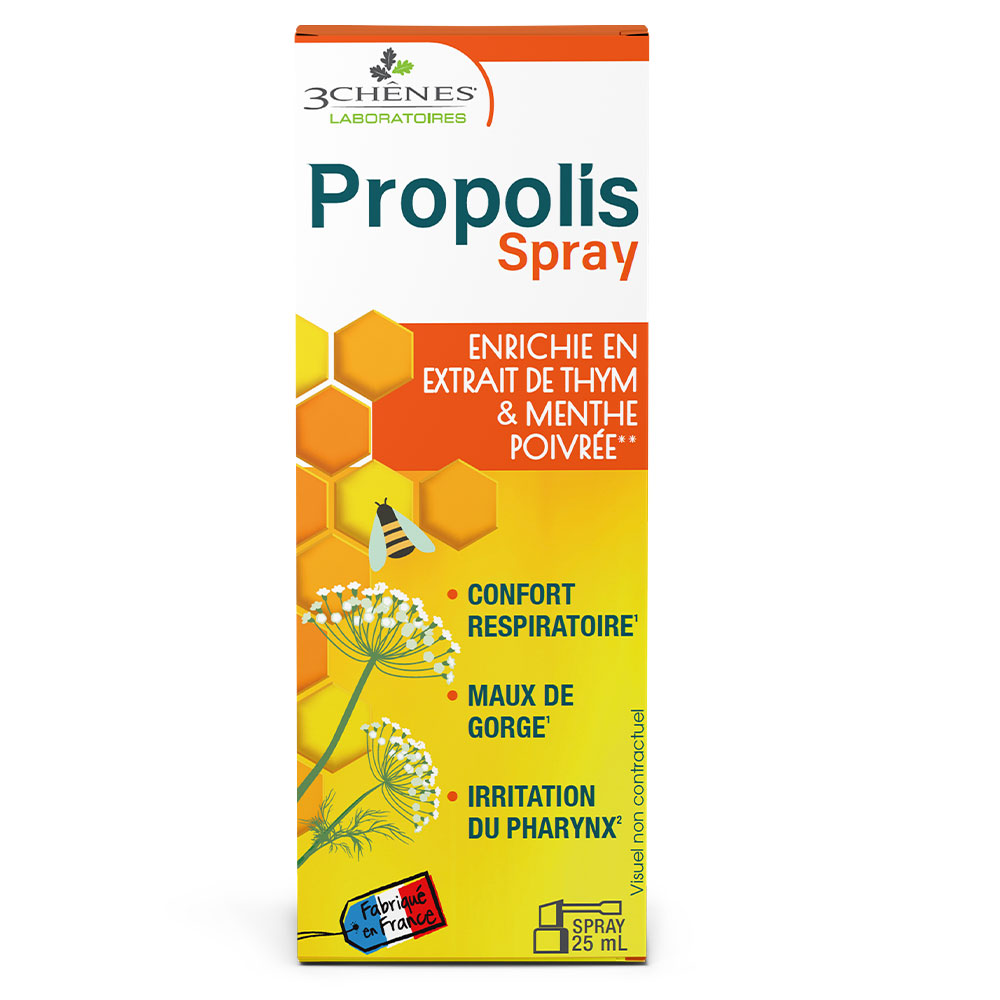 3 Chênes Propolis Spray Gorge 25ml