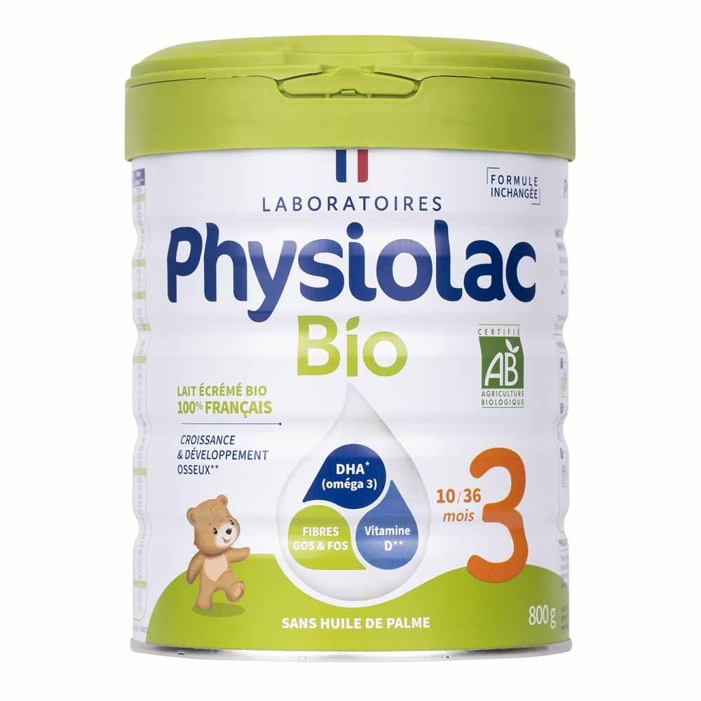 Physiolac Lait en poudre Croissance 3 Bio