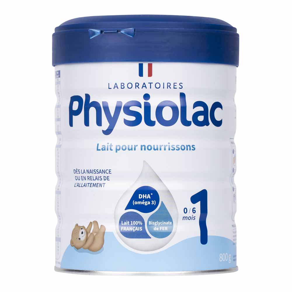 Physiolac Lait en Poudre 1er Age 0 à 6 Mois 800g