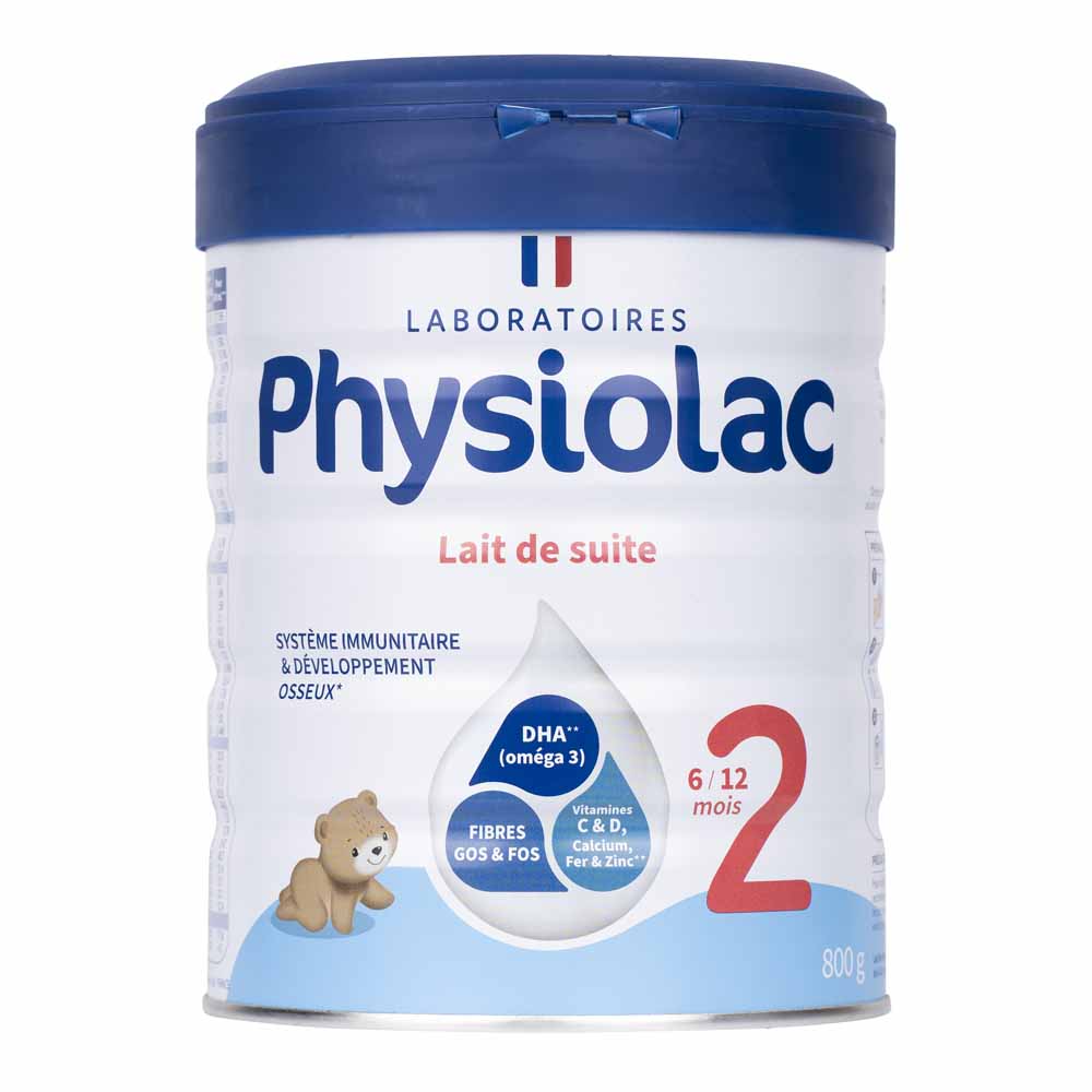 Physiolac 2 Lait en Poudre De 6 à 12 Mois 800g
