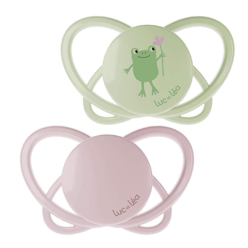 Luc Et Lea Sucettes Physiologiques Silicones sans anneaux 18 mois et plus x2