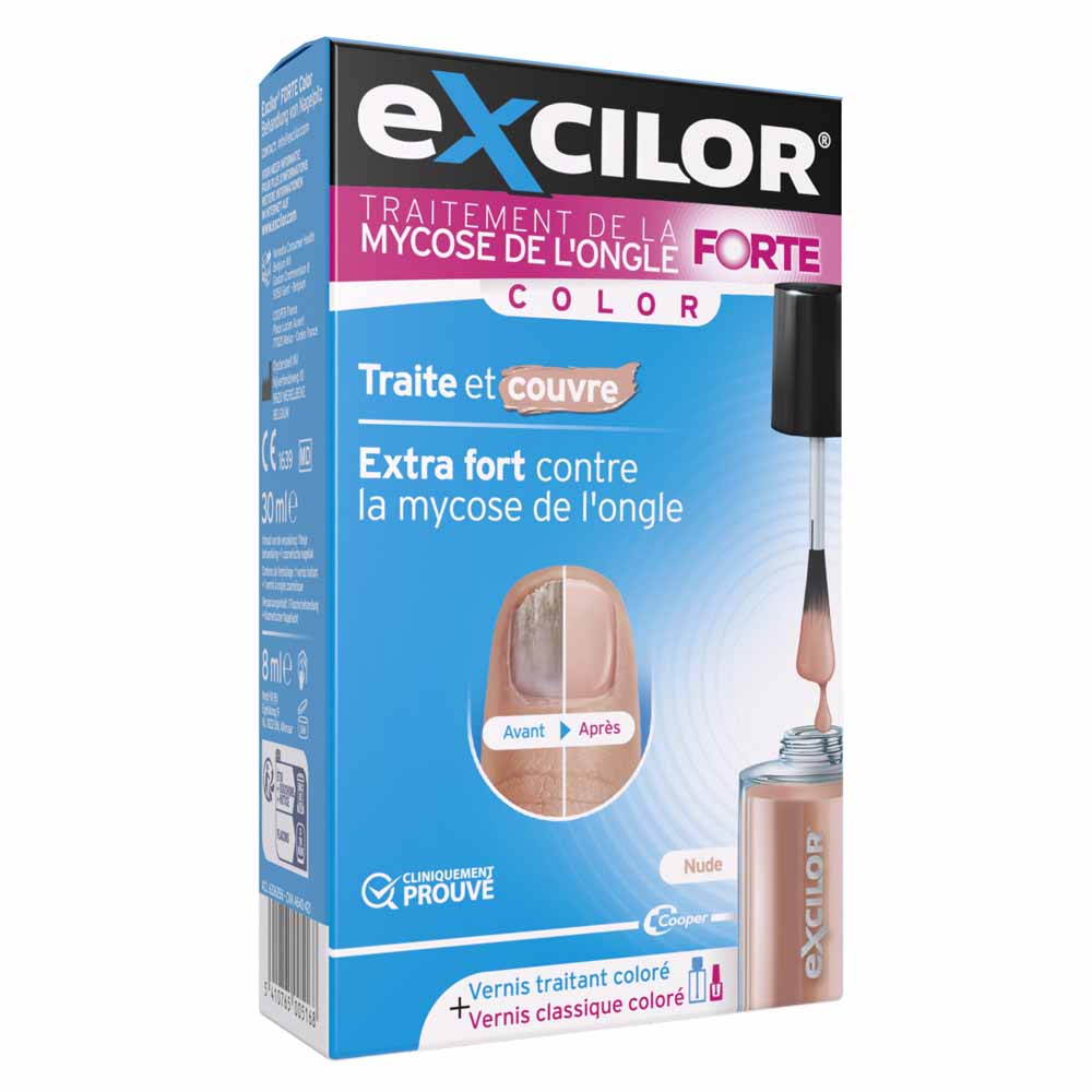 Excilor Traitement de la mycose de l'ongle Forte Color Nude 30ml